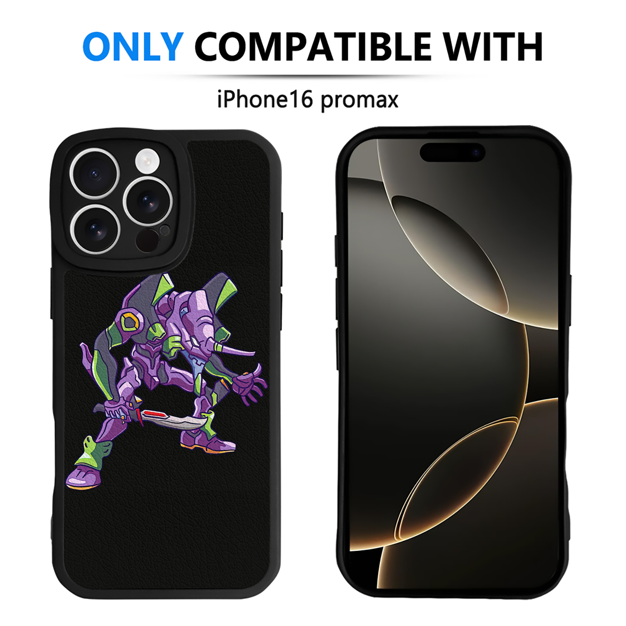 （画像用） EVA 新世紀エヴァンゲリオン 【iPhone 16シリーズ対応】シリコンスマホケース（レザー調） 材質：シリコン